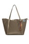 Zoozie Bags Bolso Tote de Satén Maxi Plateado